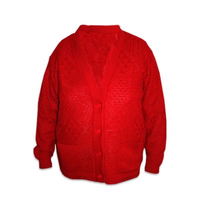 lilybel design classic cardigan red