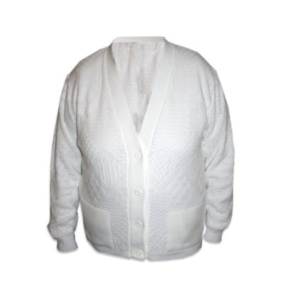 lilybel design classic cardigan white